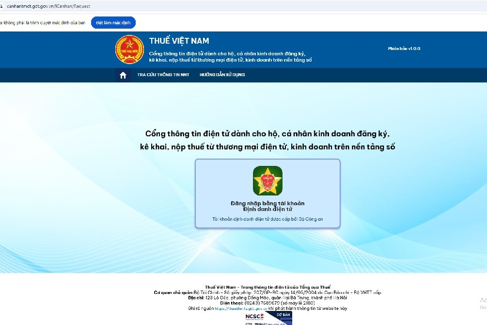nộp thuế online