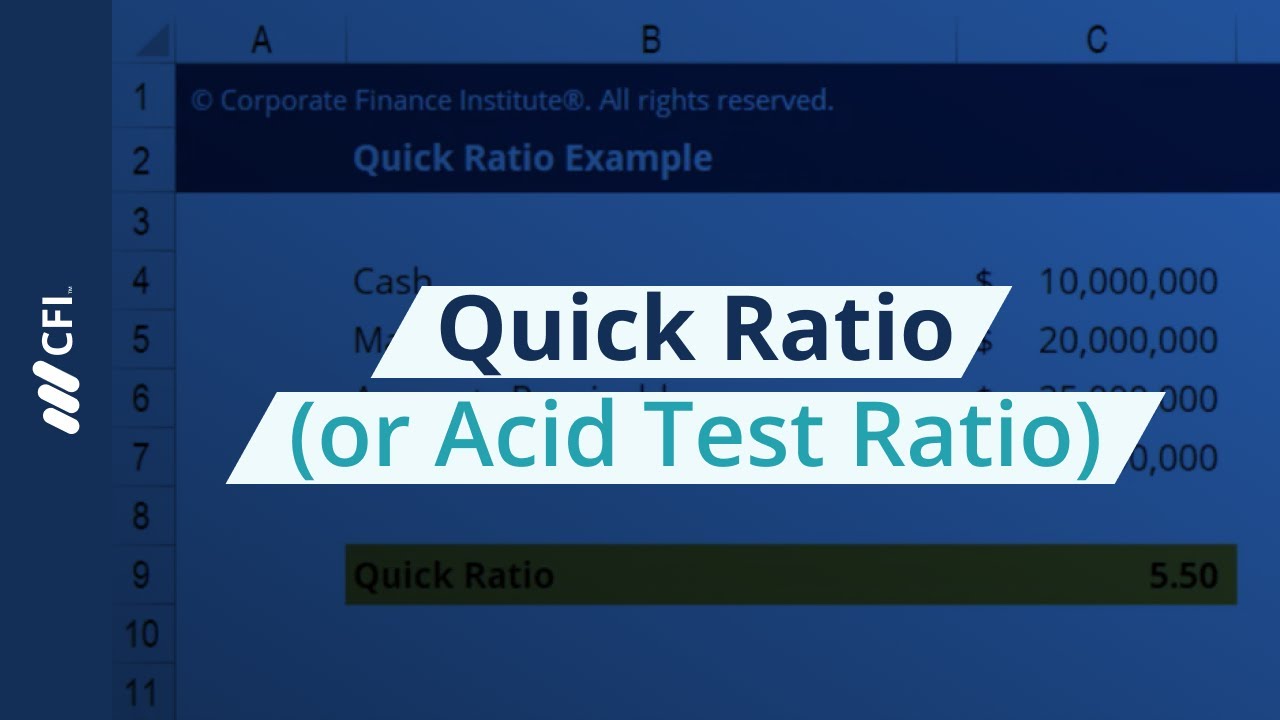 Hệ số thanh toán nhanh (Quick Ratio): Thông tin, Công thức, Ý nghĩa và Cách phân tích 10 Quick Ratio và Acid-Test Ratio