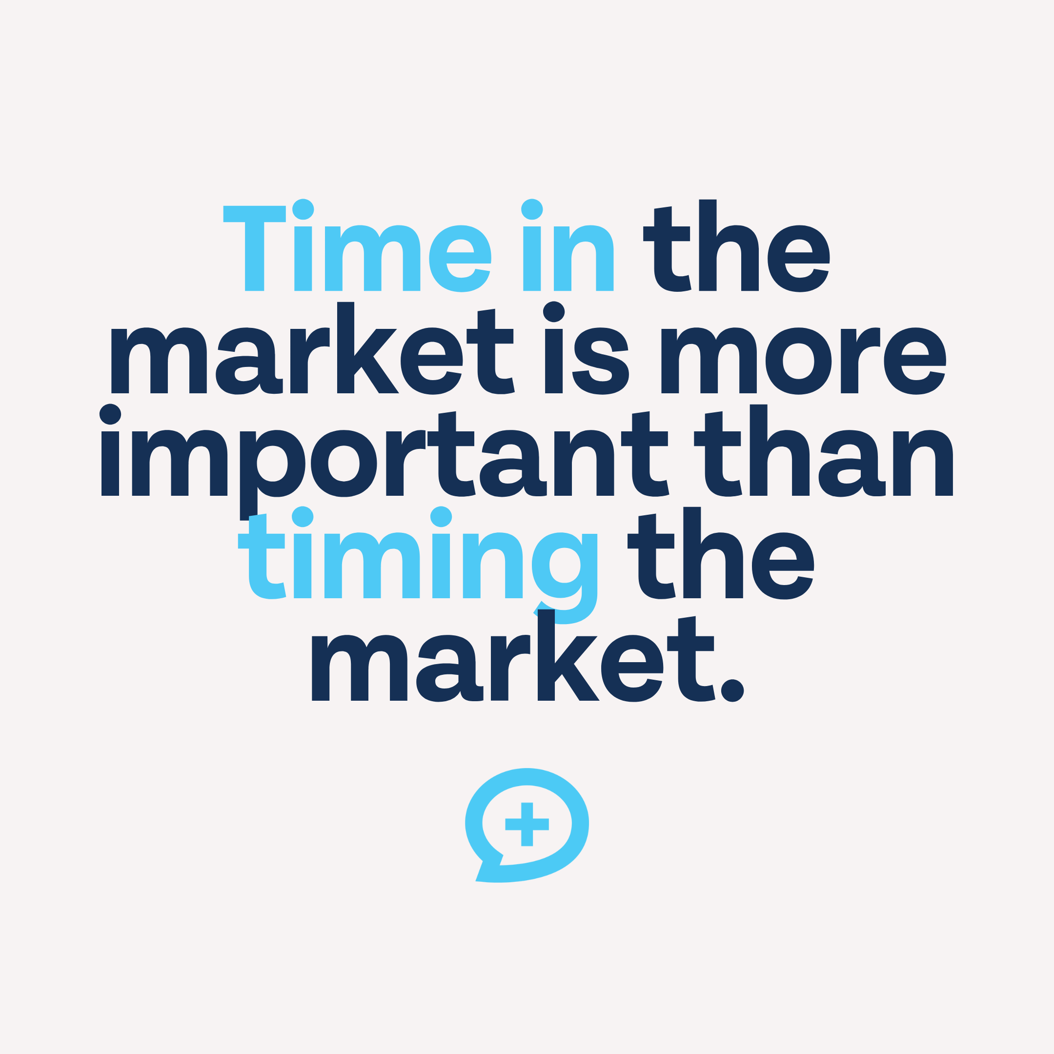 Time in the market is more important than timing the market
