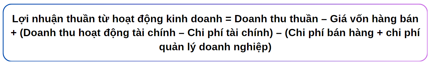 Công Thức Tính Lợi Nhuận Thuần