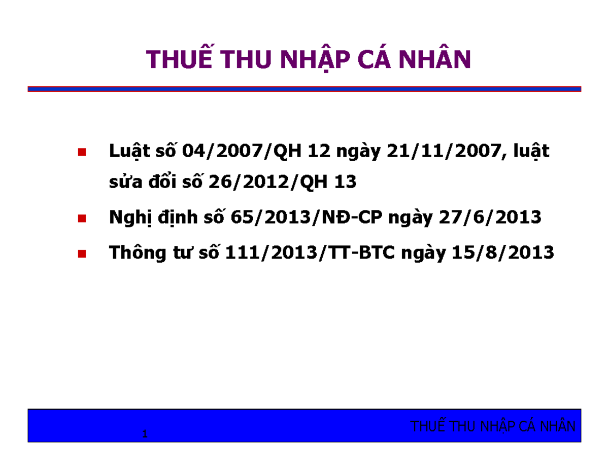 Khấu trừ: Định nghĩa, Phân loại, Nguyên tắc và Quy định pháp lý 9 Luật Thuế TNCN 04/2007/QH12