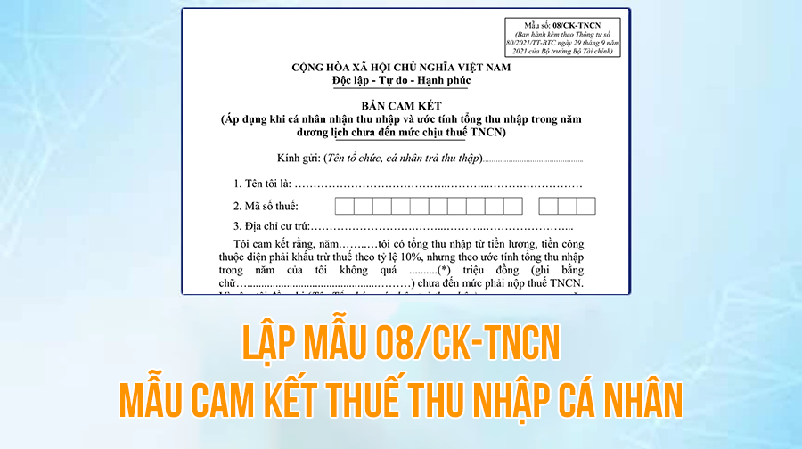 Khấu trừ: Định nghĩa, Phân loại, Nguyên tắc và Quy định pháp lý 6 Mẫu 08/CK-TNCN