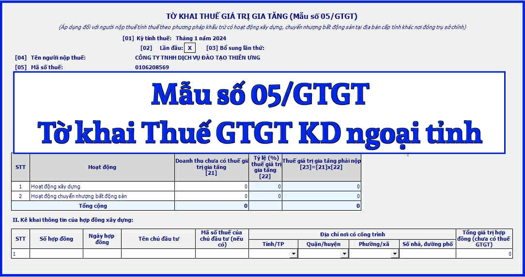 Thủ Tục Kê Khai, Mã Nộp Và Thời Hạn Thuế Vãng Lai