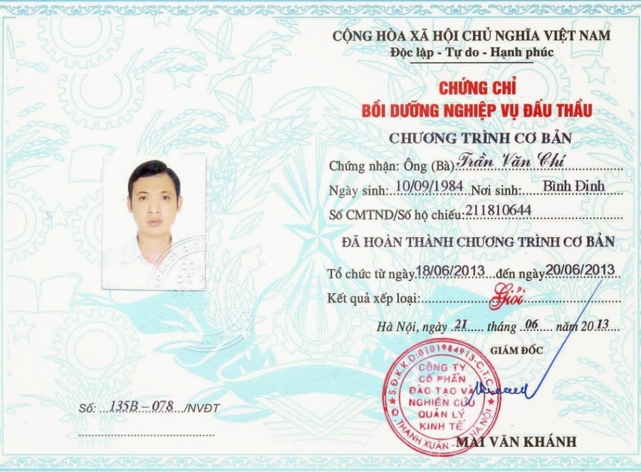 Chứng Chỉ Đấu Thầu