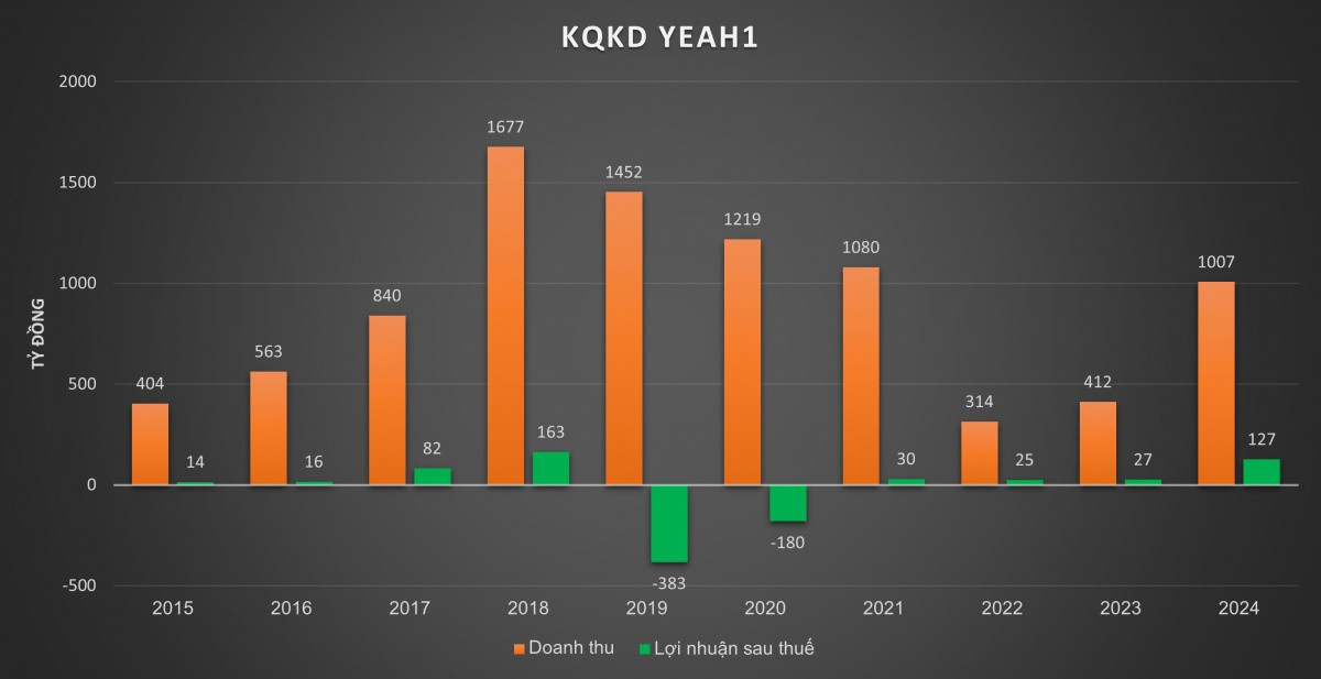 Giá Cổ Phiếu YEG: Hành Trình Từ "Kỳ Lân" Gãy Cánh Đến Cơ Hội Tái Sinh Trong Năm 2025? 3 Doanh thu lợi nhuận YEG