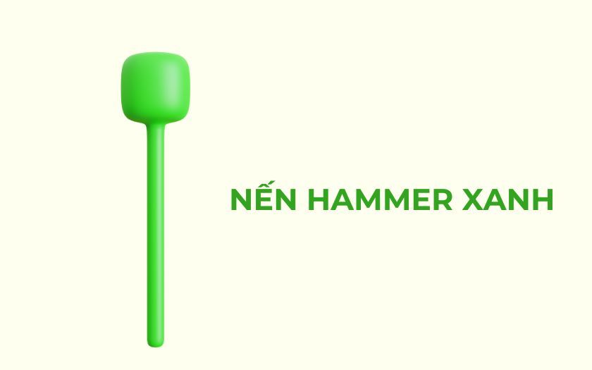 Nến Hammer Xanh