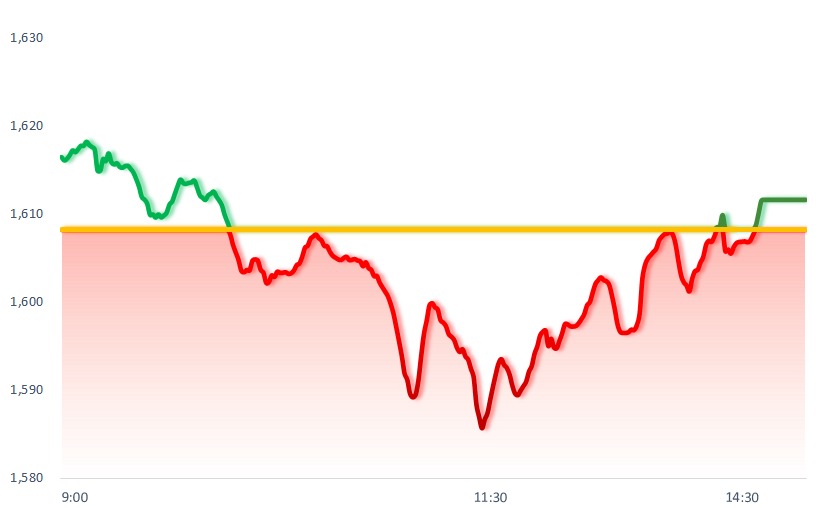 Biểu đồ chỉ số VNIndex ngày 13 tháng 8