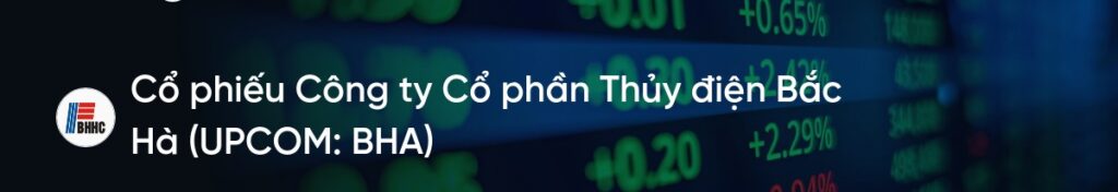 Cổ phiếu BHA