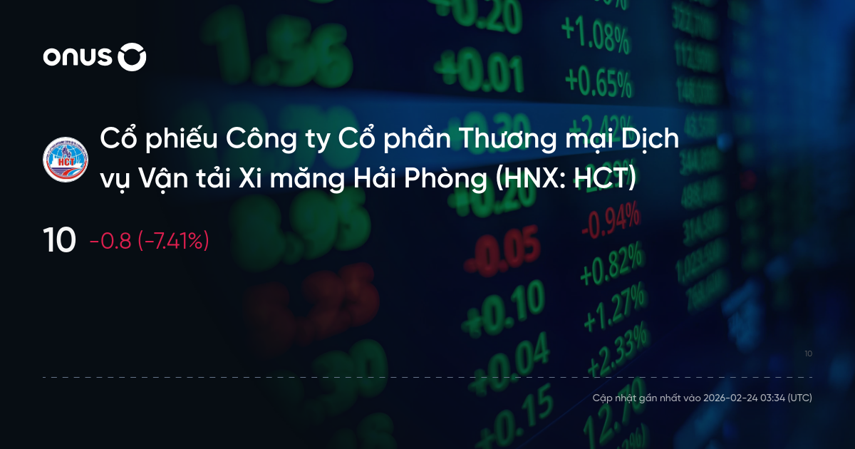 cổ phiếu HCT