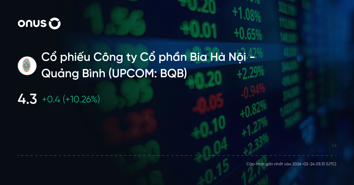 Cổ phiếu BQB: Thông tin doanh nghiệp, Đặc điểm tài chính, Tiềm năng tăng trưởng và Phân tích kỹ thuật chuyên sâu 1 Cổ phiếu BQB