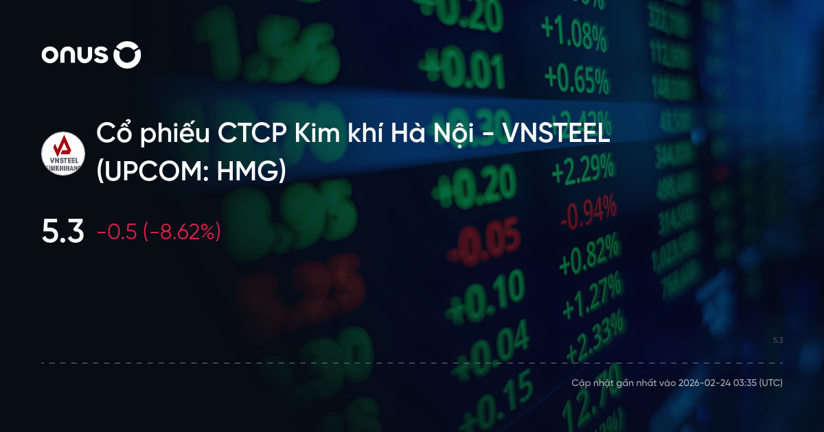 Cổ phiếu HMG: Thông tin, Chỉ số tài chính, Tiềm năng và Chiến lược đầu tư 1 Cổ phiếu HMG