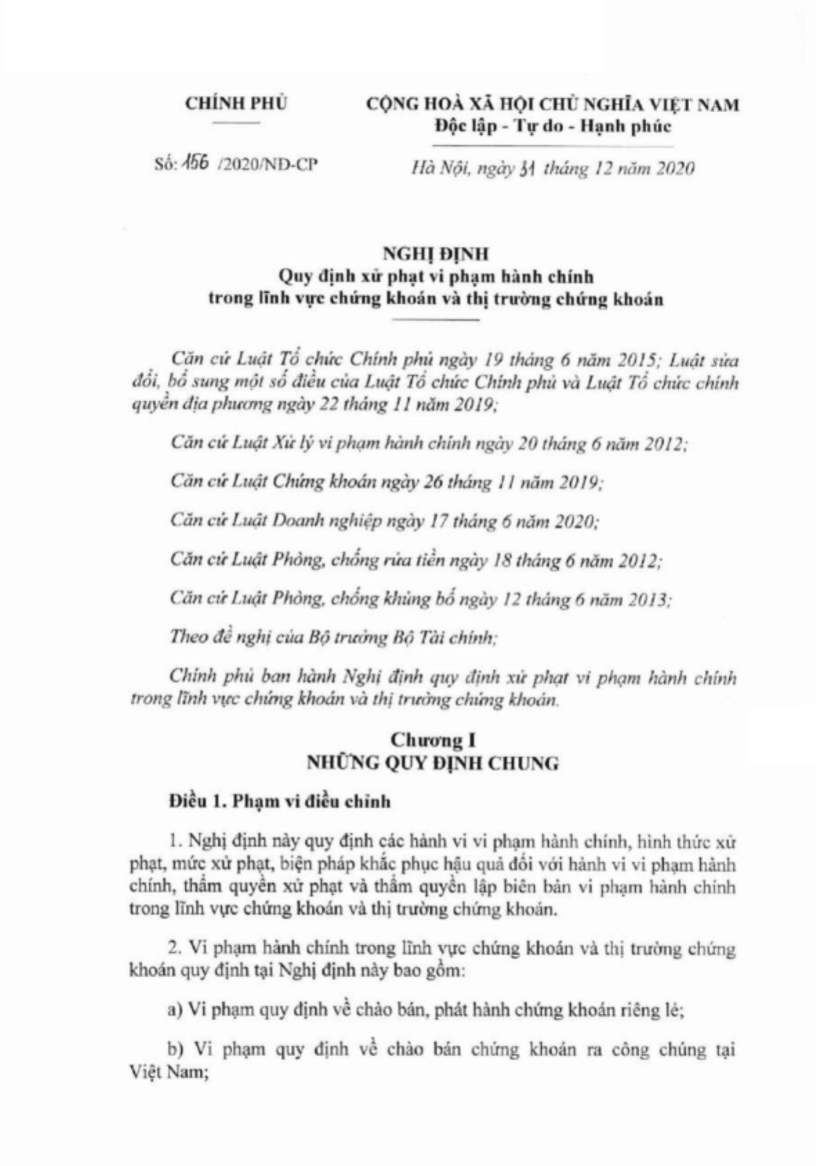 Lái chứng khoán: Thông tin, Dấu hiệu, Phương thức và Quy định pháp luật 5 Nghị định 156/2020/NĐ-CP