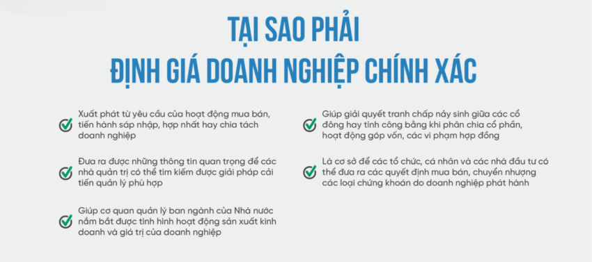 Tại sao phải định giá doanh nghiệp: Khái niệm, Ý nghĩa, Phương pháp và Quy trình thực hiện 2 Tại sao phải định giá doanh nghiệp