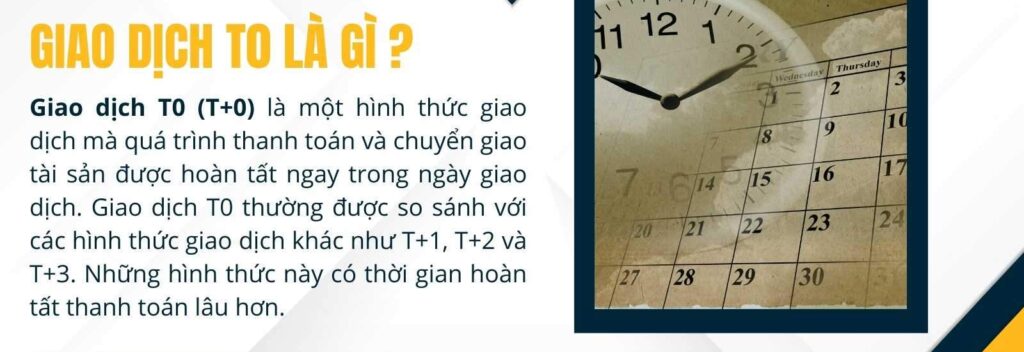 Giao dịch T+0 khi nào áp dụng
