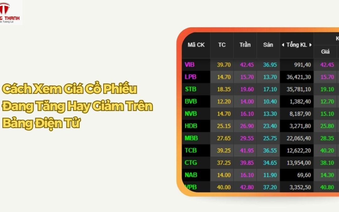Cách xem cổ phiếu tăng hay giảm: Thông tin, Dấu hiệu, Công cụ và Bí quyết dự báo